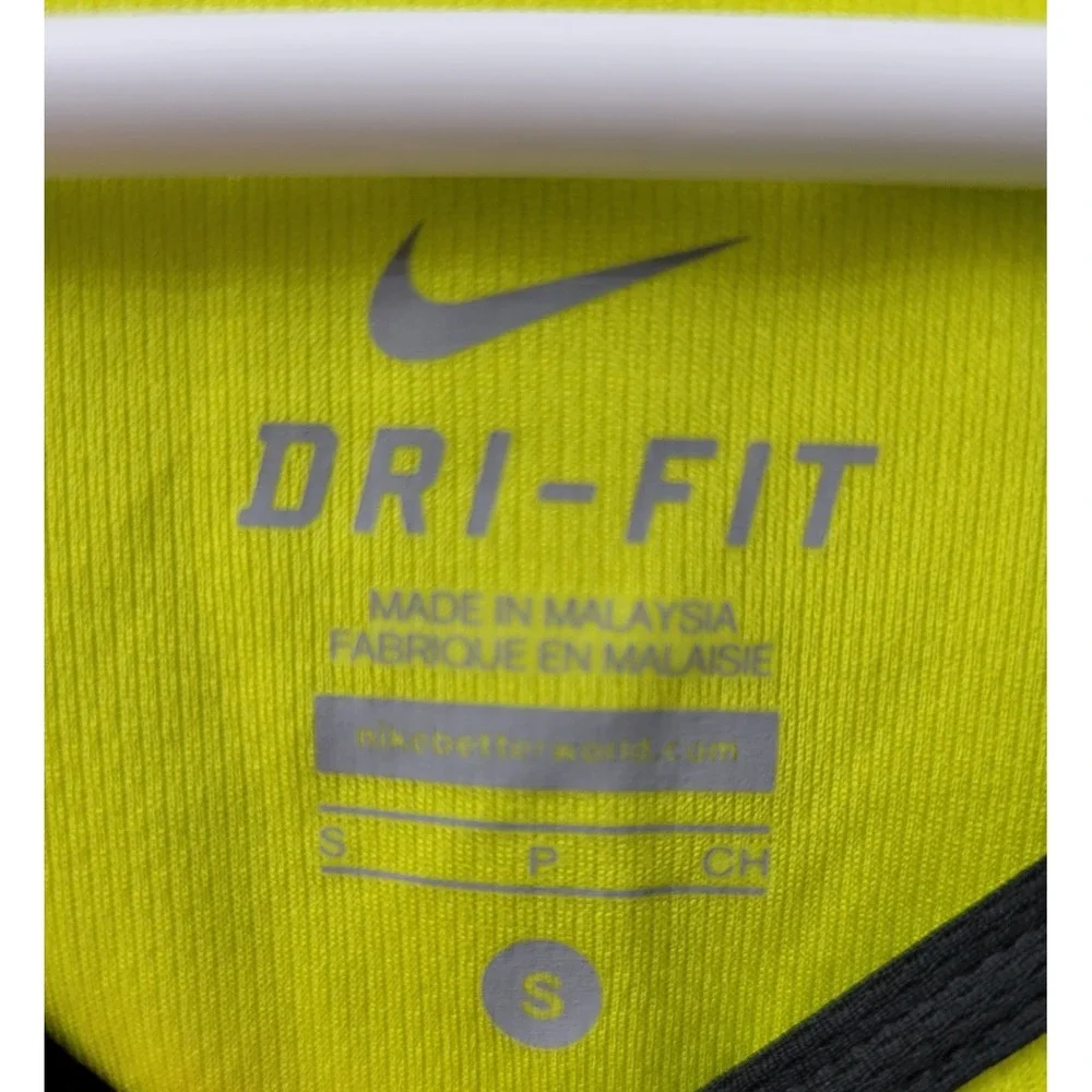 Nike Dri-Fit Women's Small Long Sleeve Running Yellow Blue NWT
